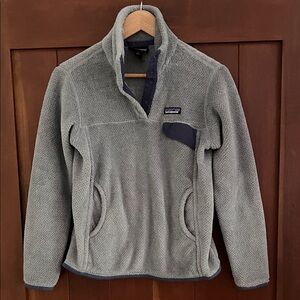 Patagonia Gray Sweater Snap Size S